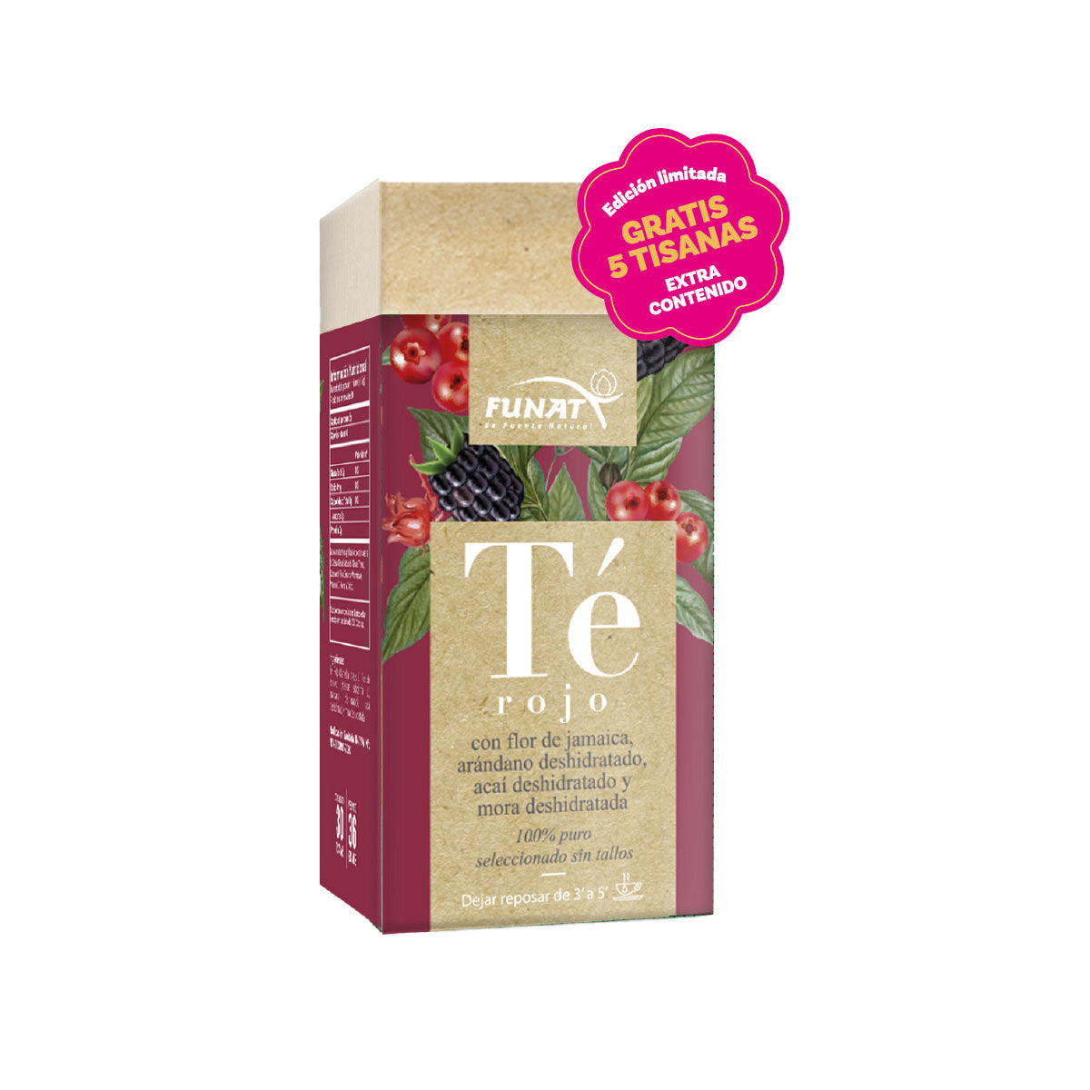 Extracontenido Te Rojo + Gratis 5 Tisanas