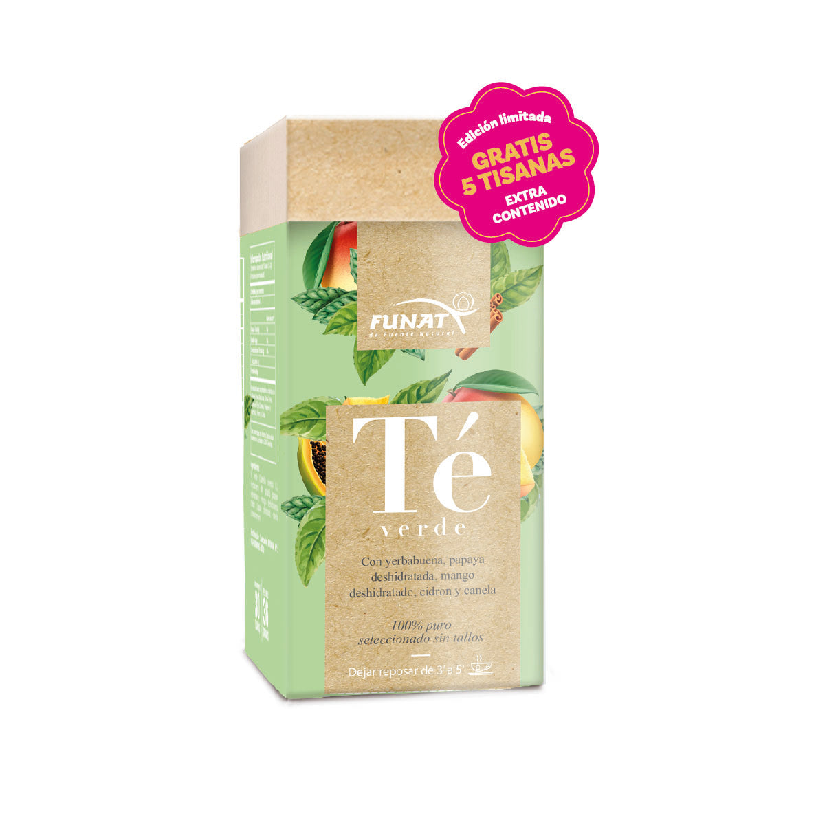 Extracontenido Te Verde + Gratis 5 Tisanas