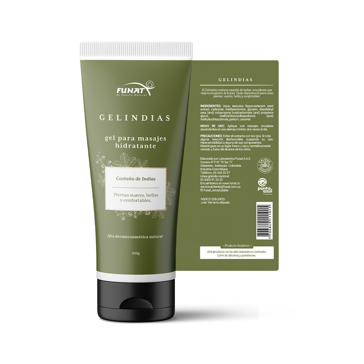 Gel de castaño de indias para piernas Gelindias 250g