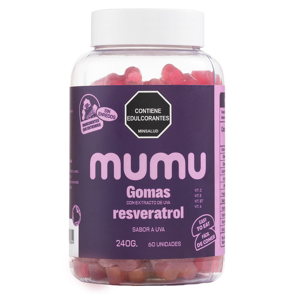 GOMITAS RESVERATROL 210 GR MUMU