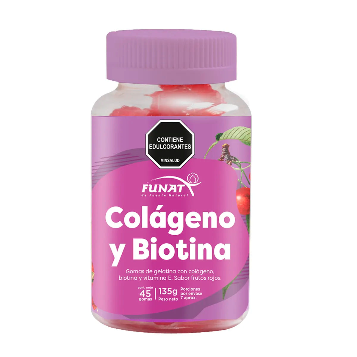 Gomitas con biotina y colágeno