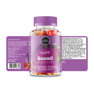 Gomitas con biotina y colágeno