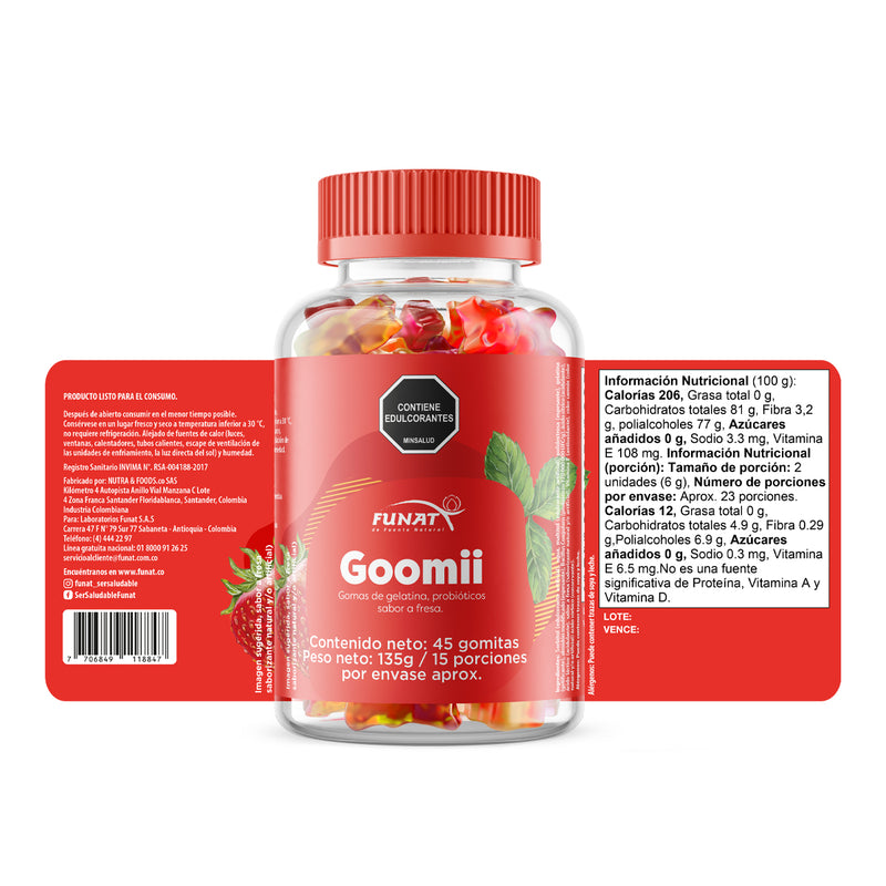 Por la compra de probioticos (imuprobiotics) x 60 cap lleva gomitas probioticos x 45 unidades con un 20% de descuento