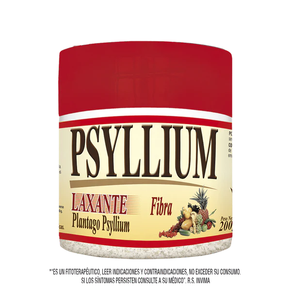 Psyllium fibra natural laxante pote 200 g