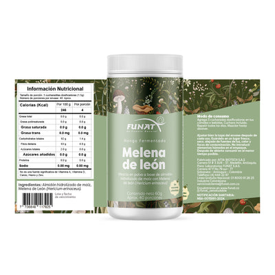 Melena de León Hongo en polvo