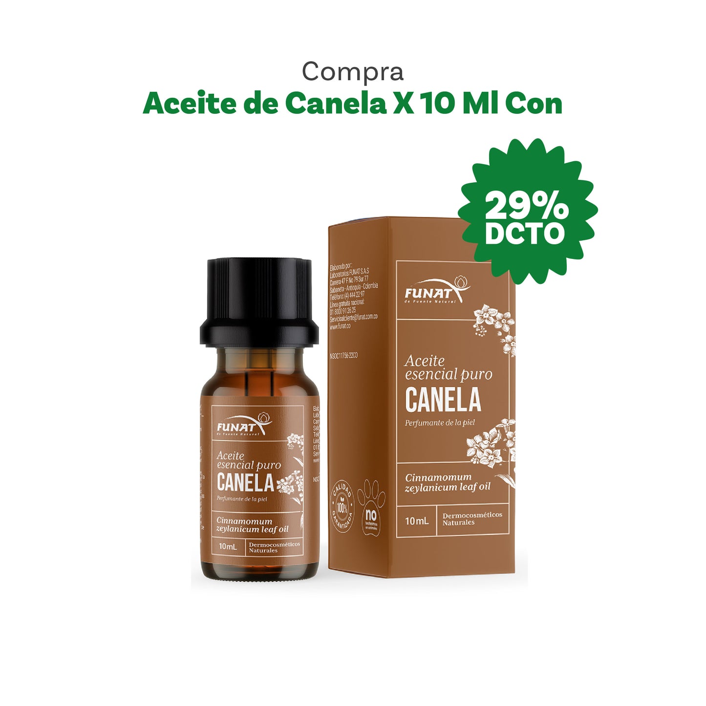 Aceite de canela 10 ml