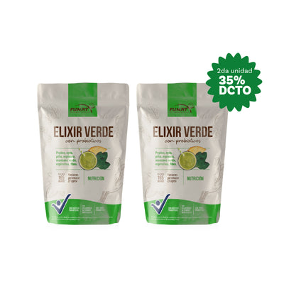 Compra un Elixir Verde y llévate la segunda unidad con un 35% off