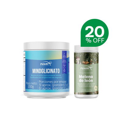Por la compra de bisglcinato de magnesio (mind glicinato) lleva melena leon hongo polvo x 60g con un 20% de descuento