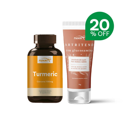 Por la compra de artritend (harpagofito) x 30 s/g lleva curcuma / turmeric x 60 capsulas funat con un 20% de descuento