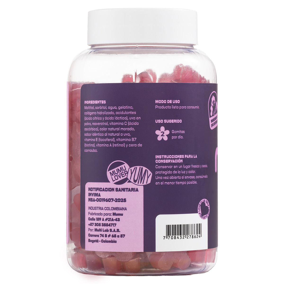 GOMITAS RESVERATROL 210 GR MUMU