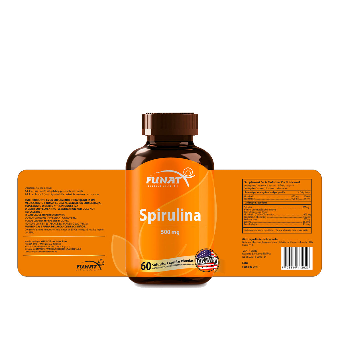 Spirulina 60 softgels