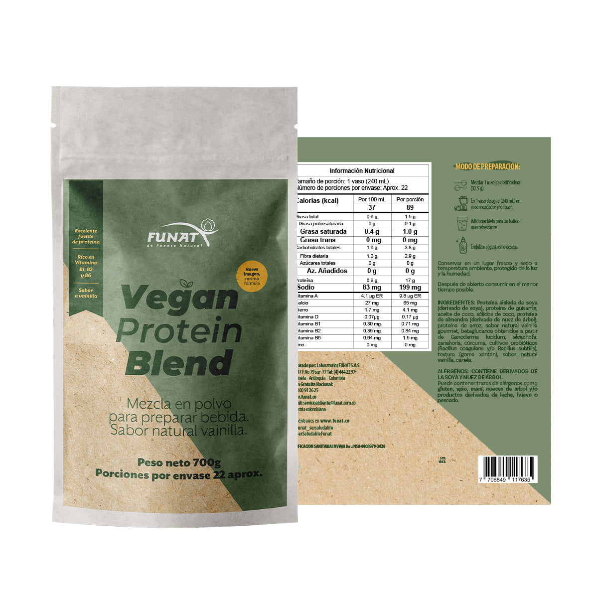 Vegan Protein Blend 700 Gr - 10% Off